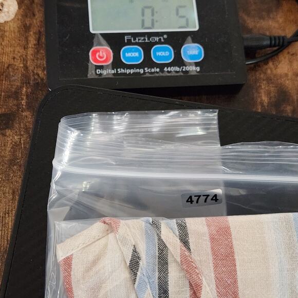 Beach Lunch Lounge Collection Top Women S/P Cream Multi Striped Tie Linen Cotton - Picture 12 of 12